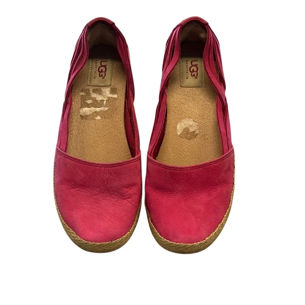 UGG Cicily Pink Slip On Sandal Espadrille size 8.5